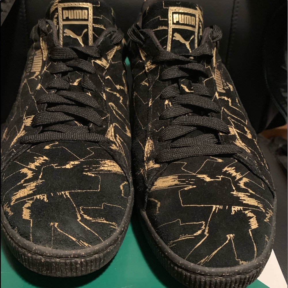 Puma Suede Brush Emboss Metallic Sneakers